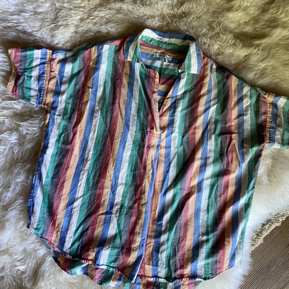 Multicolor Striped Madewell Shirt